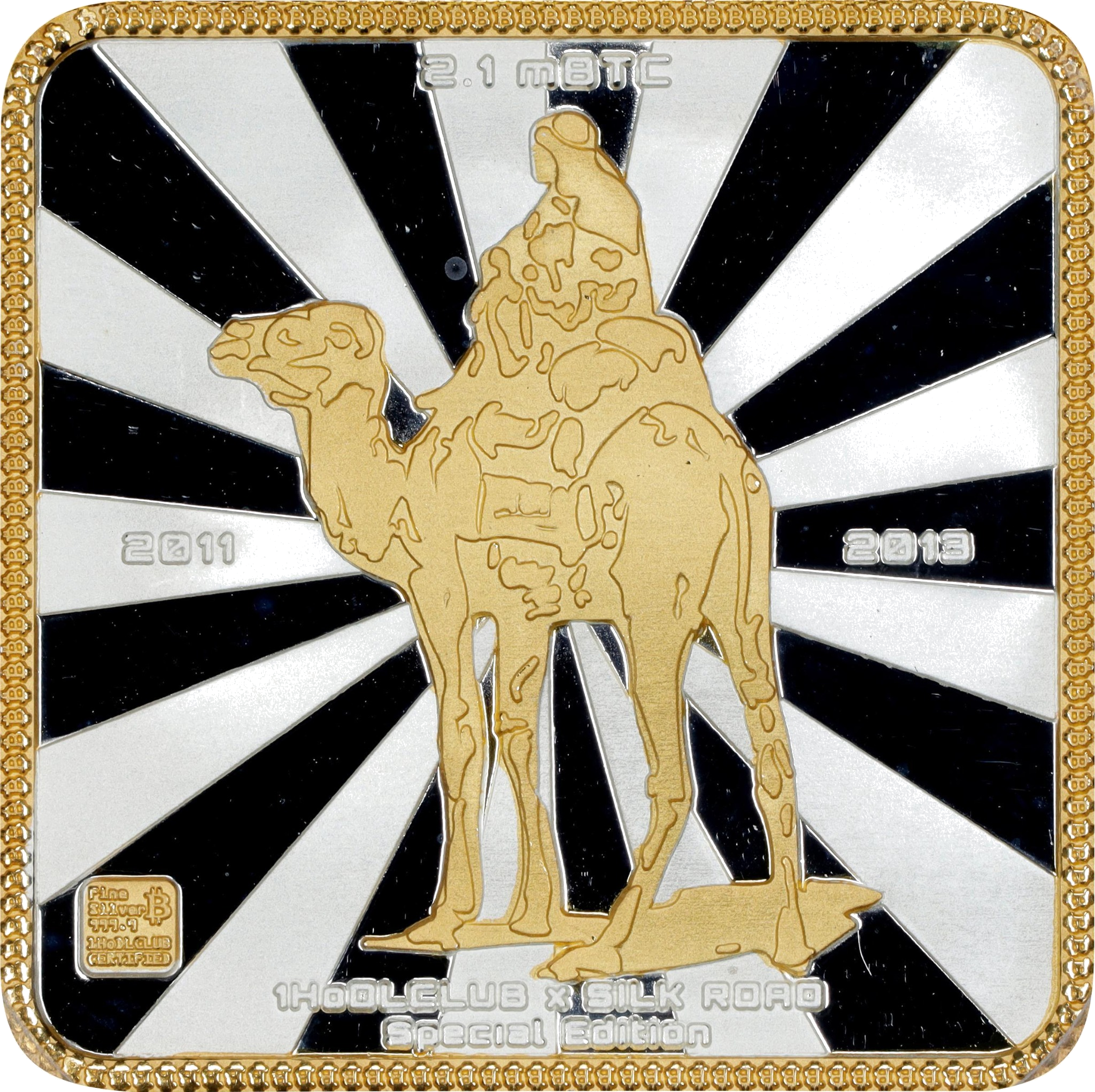 Silk Road Fine Silver 999.9 Ingot — Vault Piece (Price on Request) front